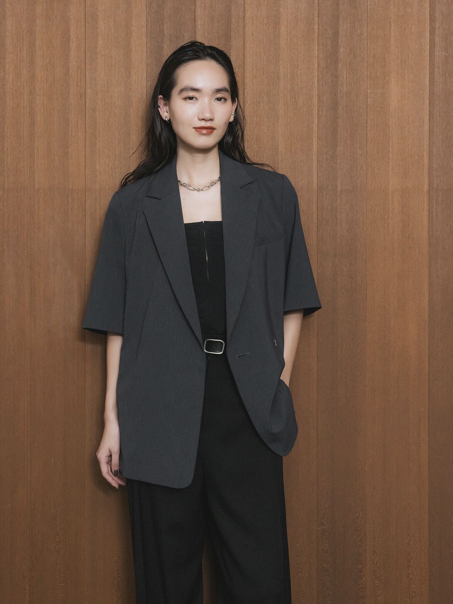 crewre online store / ボタンスタッズレザーベルト