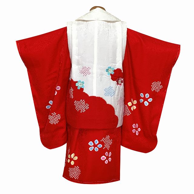 七五三 3歳 着物 セット 女の子 被布セット用 本絞り柄・刺しゅう入り