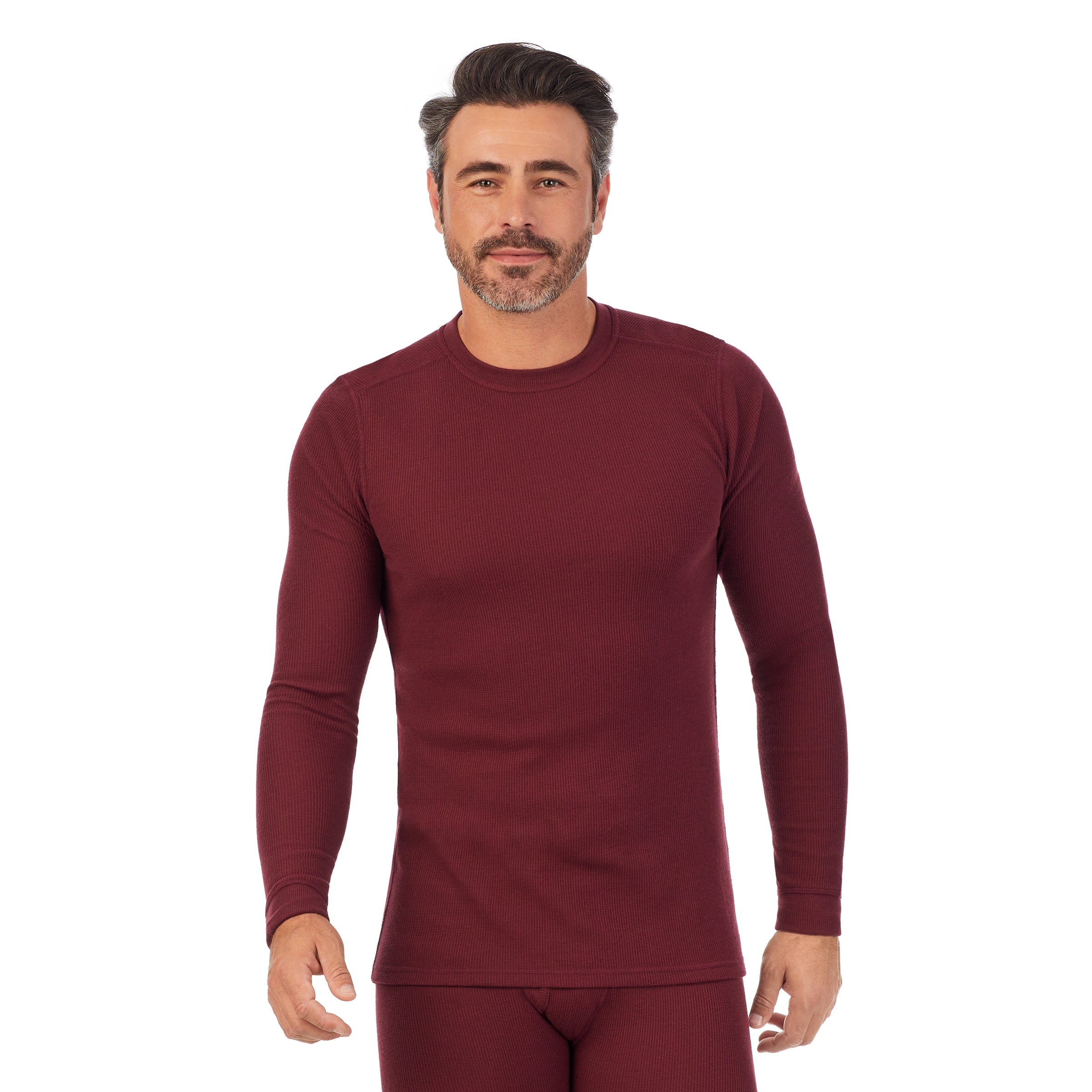 Waffle Thermal Long Sleeve Crew – Cuddl Duds