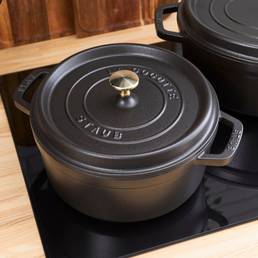 Staub Dutch Oven - 4-qt Cast Iron Cocotte - Matte Black – Cutlery