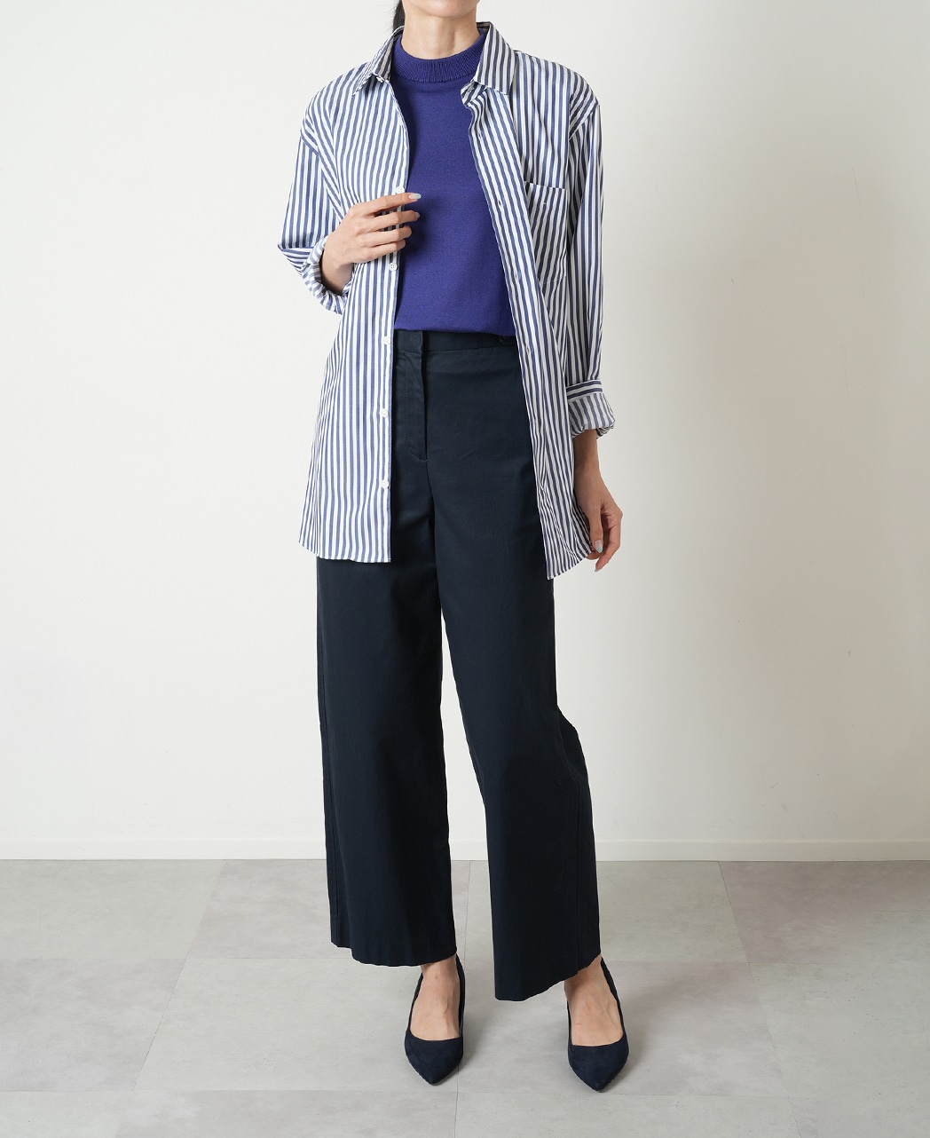 モックネックセーター(38サイズ パープル系): レディース｜メーカーズ