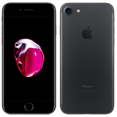 SIMロック解除済】au iPhone7 128GB A1779 (MNCK2J/A) ブラック|中古