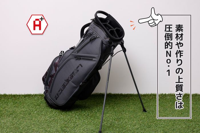写真] 『スタンド式キャディバッグ』軽量で持ち運びしやすい、おすすめ