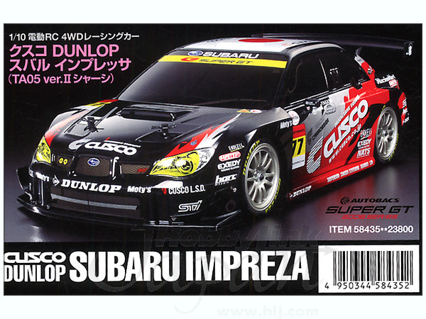 1/10 RCC クスコDUNLOP スバルインプレッサ (TA05 Ver.IIシャーシ