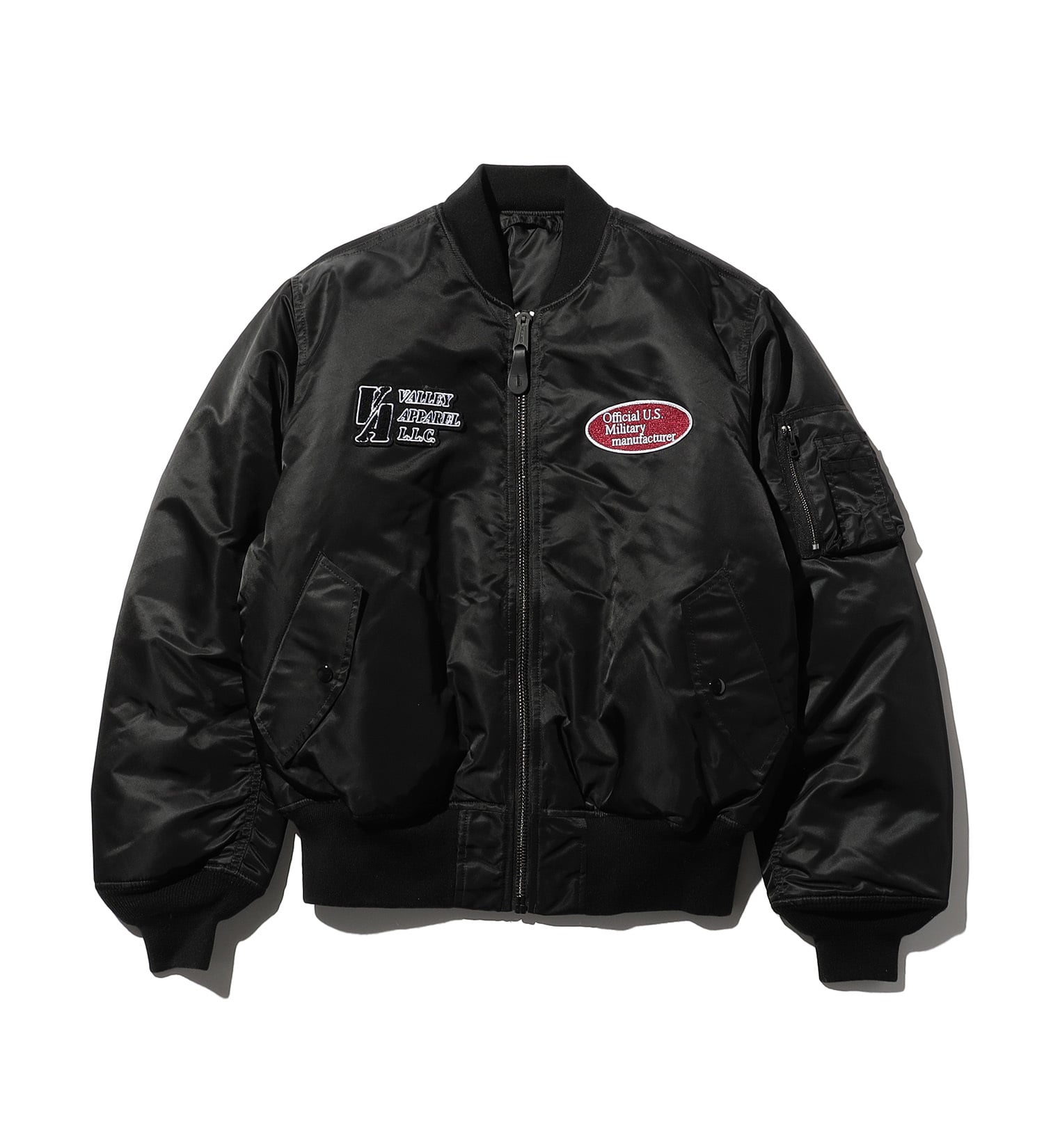 FINAL SALE】スタジャン風MA-1 フライトナイロンジャケット|VALLEY