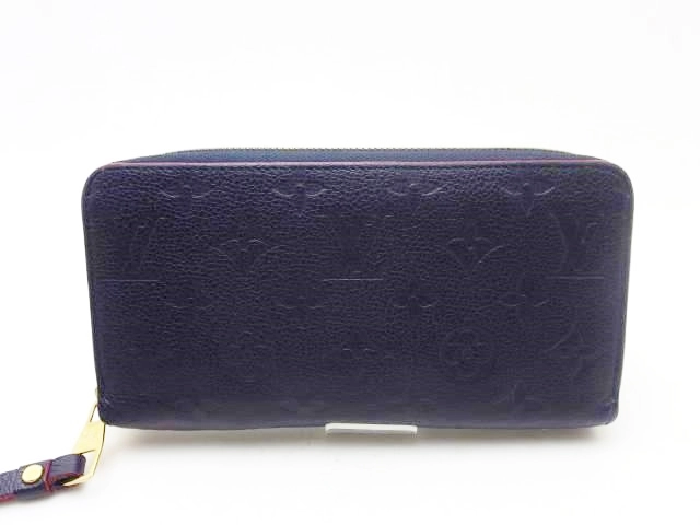 ルイヴィトン モノグラム アンプラント ジッピーウォレット マリーヌ