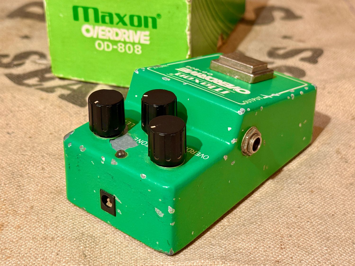 1981 Maxon (Ibanez) OD-808 Tube Screamer Overdrive Green w/ Box