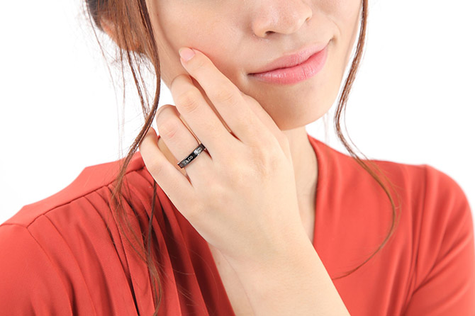 送料無料】 ティファニーTIFFANY & Co. 1837 チタン ナロー リング