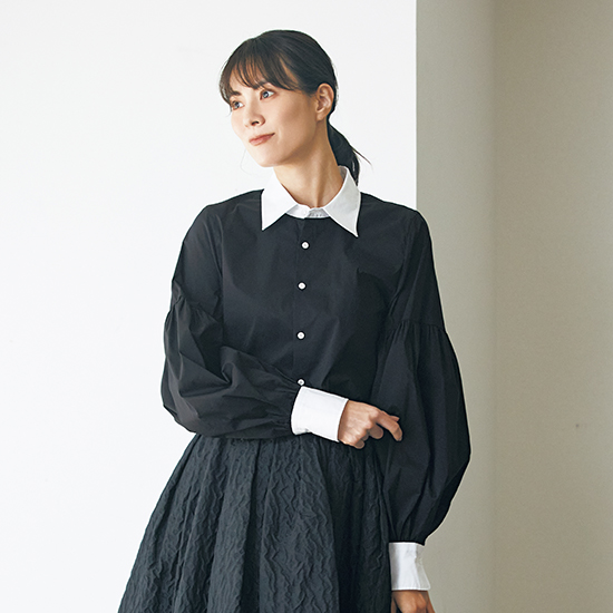 優待価格[S・girasole]ショート丈シャツブラウス | KOBUNSHA SELECT