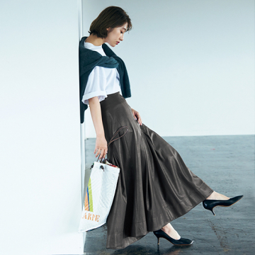 Mila Owen]レザーライクナロースカート | KOBUNSHA SELECT SHOP
