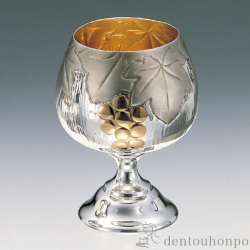 送料無料】 銀製 ブランデー 鎚目 A / ビールグラス ビアグラス 保温