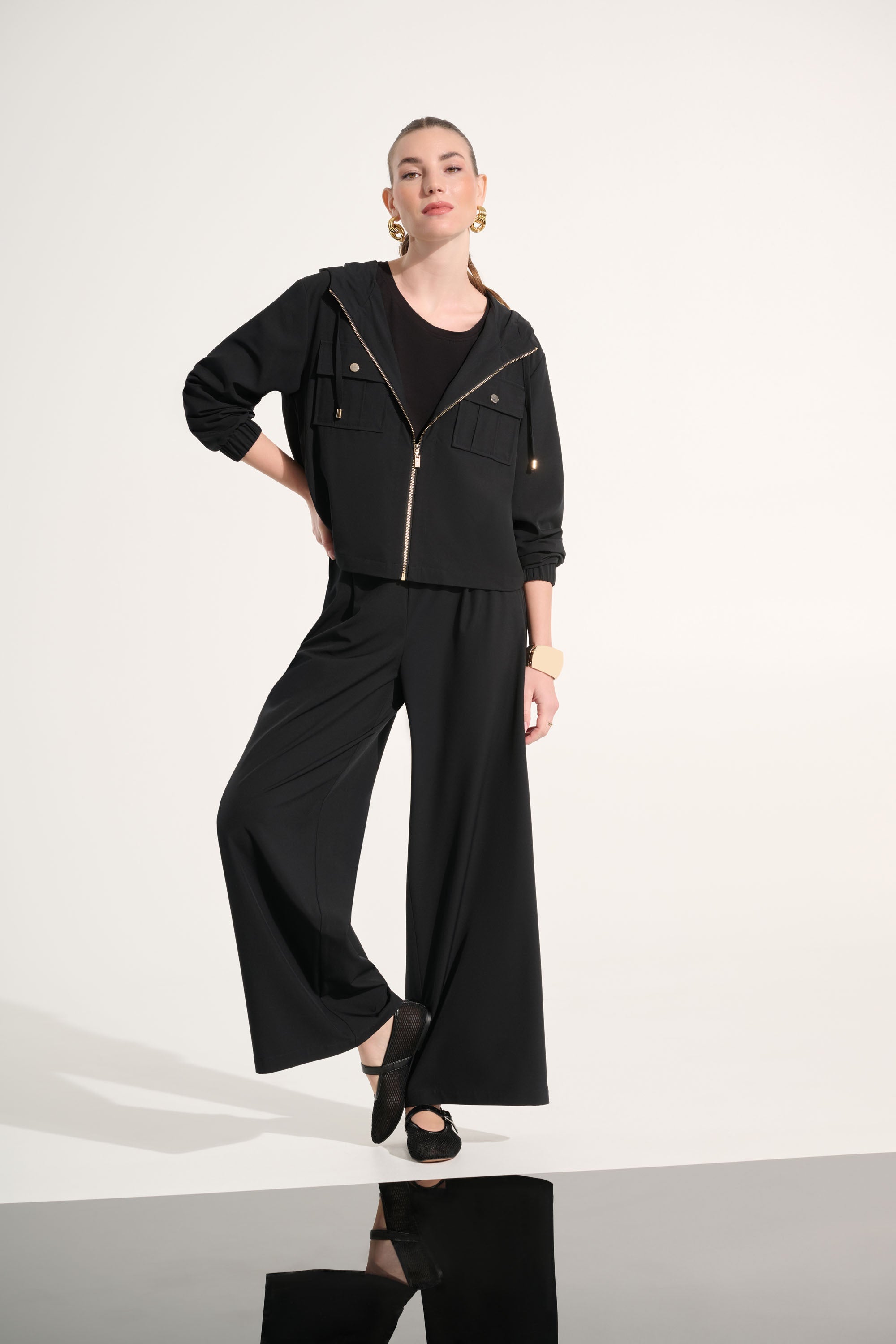 Joseph Ribkoff Hooded Boxy Utility Jacket Style 262621 – DECABANA