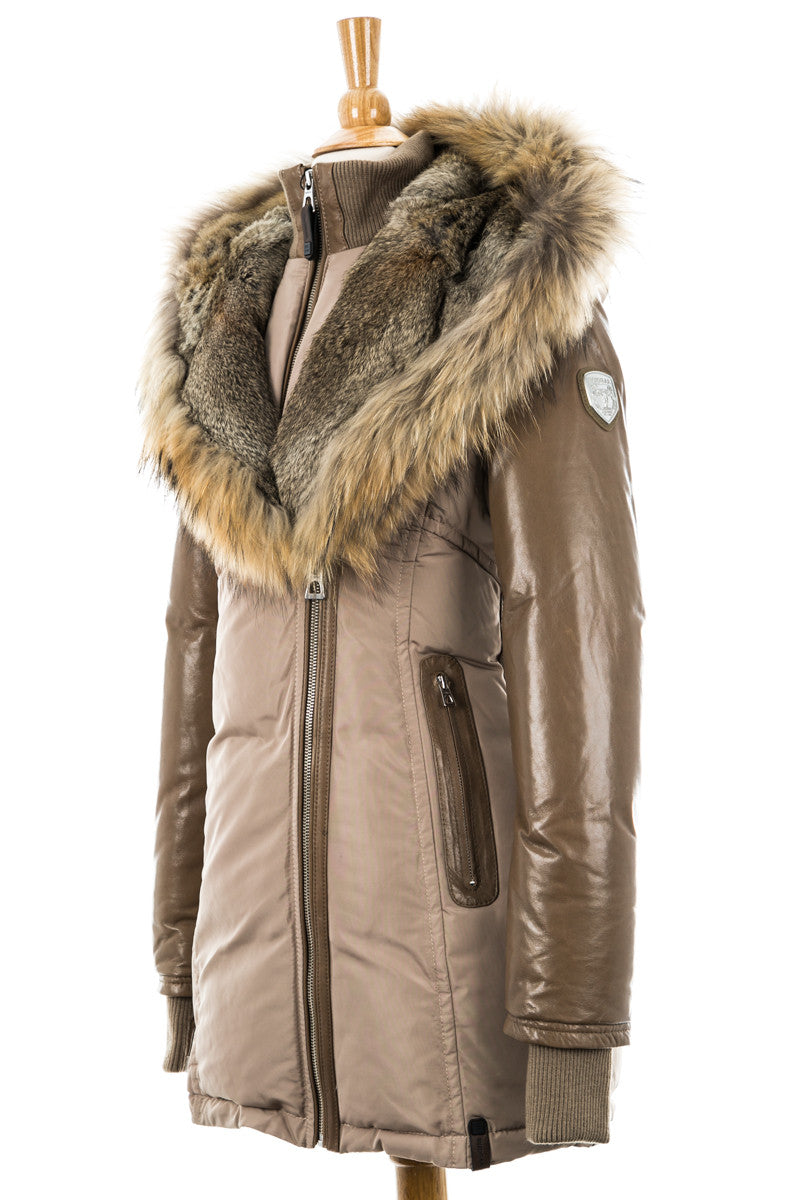 Grace Down Parka With Fur Trim | Dejavu | Coat Jacket – Dejavu NYC