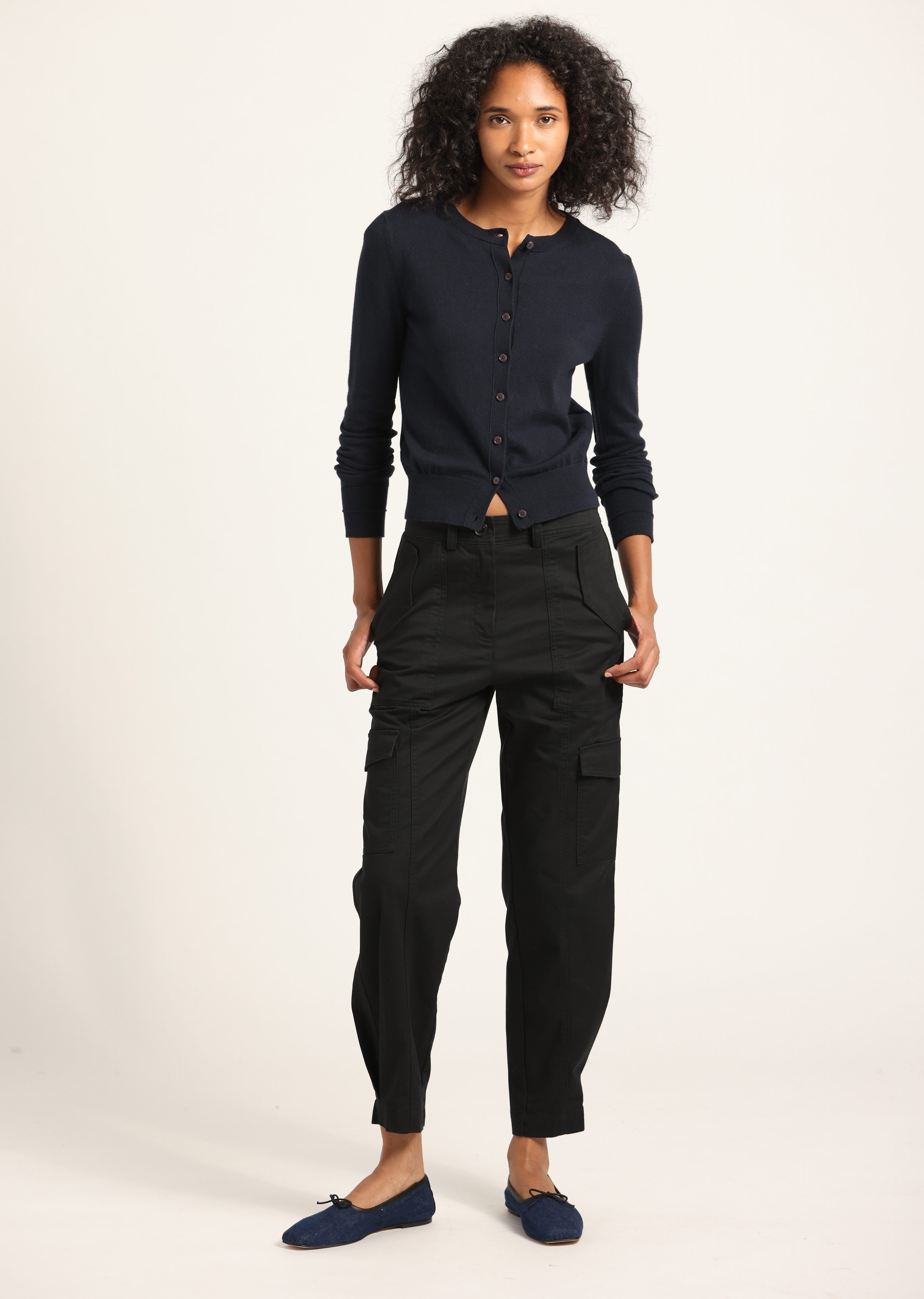 Elian Black Utility Pant - Essentials | Derek Lam 10 Crosby