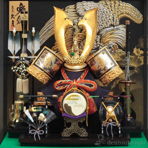 dショッピング |名入れ木札無料 五月人形 兜飾り 取付ケース入り