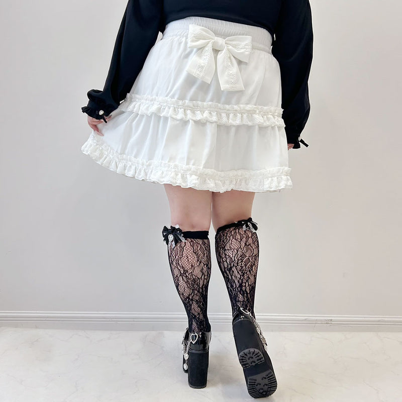 ハシゴレースティアードスカート – レディースファッション通販の夢