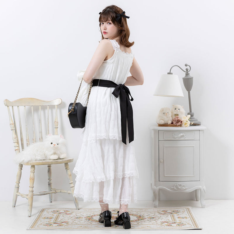 ティアードレースキャミワンピース – レディースファッション通販の夢