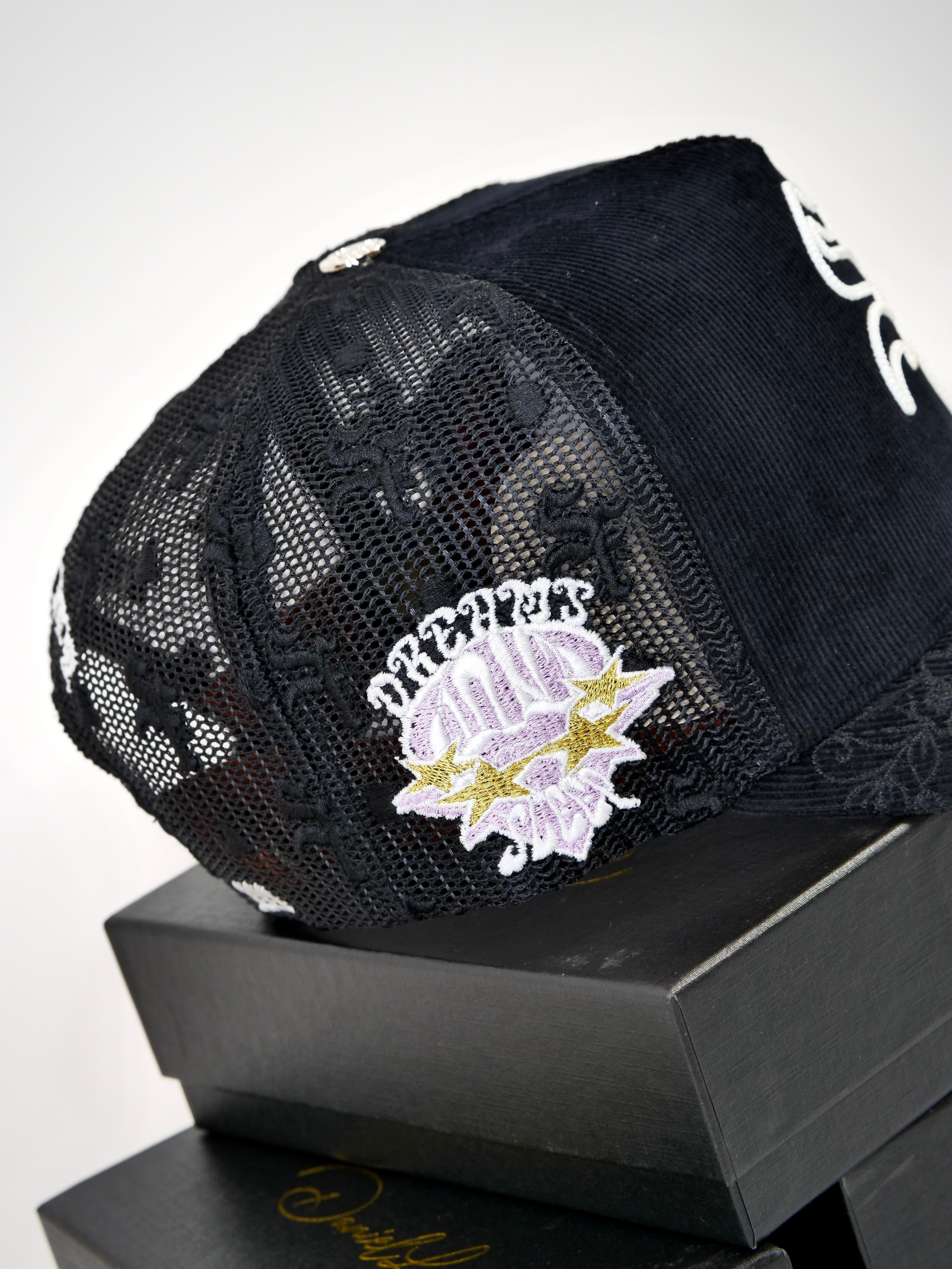 OG SF: Strength in Faith Trucker (Black Corduroy/Mesh)