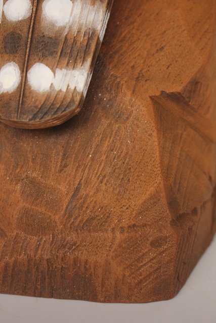 宮本理三郎 木彫彩色【鷹】 X032｜骨董店 のびる 古美術 骨董 和風建具