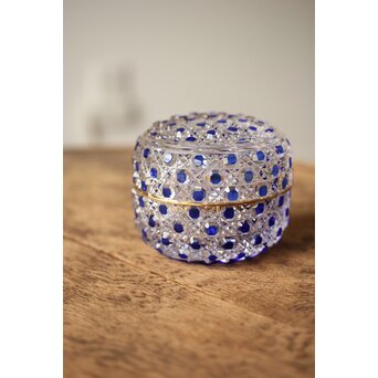 須田秀石④ 茶懐石用 クリスタル 五客セット（内、蓋が無い物2つ