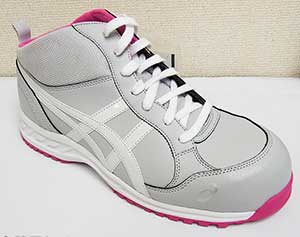 アシックス安全作業靴ミドルカット FIS35L 9601：ライトグレー