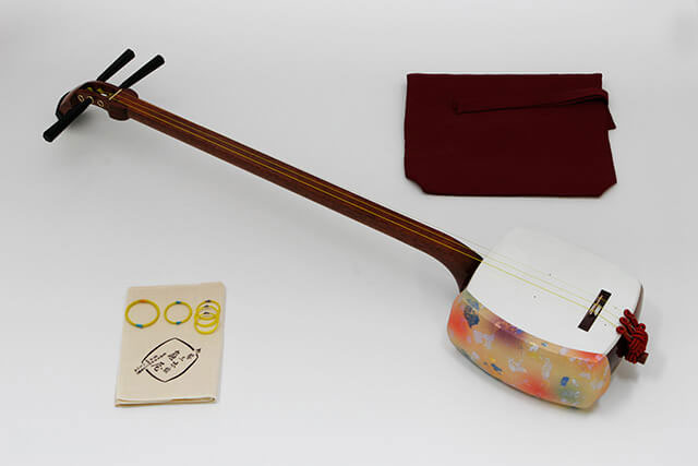 三味線本体長唄表破けなし裏破けあり