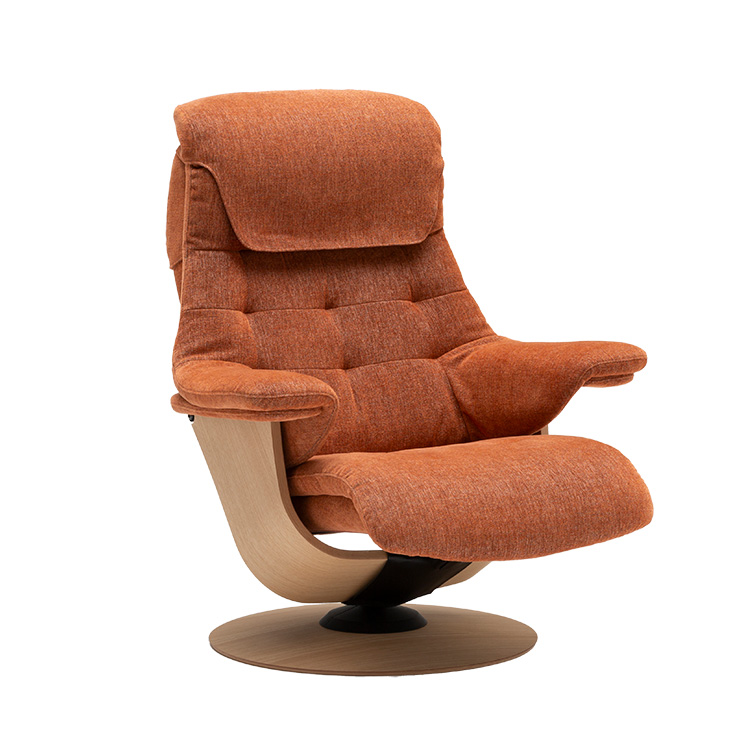 期間限定】オットマン(S) RU0101 スパイス・オレンジ ピュアオーク