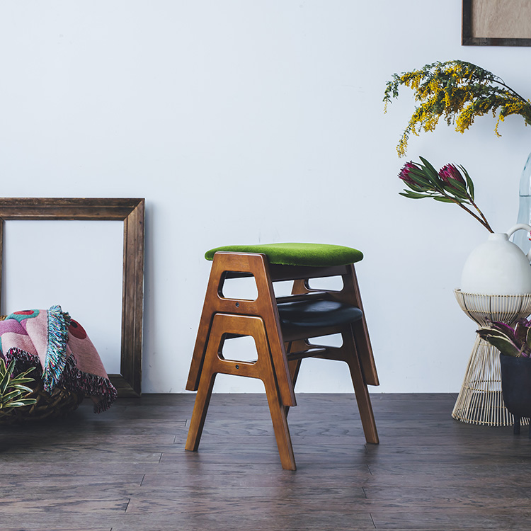 スタッキングスツール モケットグリーン 通販 | 【公式】カリモク家具