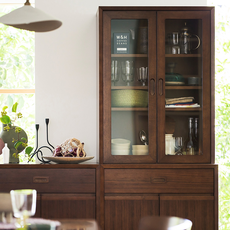 ガラストップキャビネット E36250 通販 | 【公式】カリモク家具