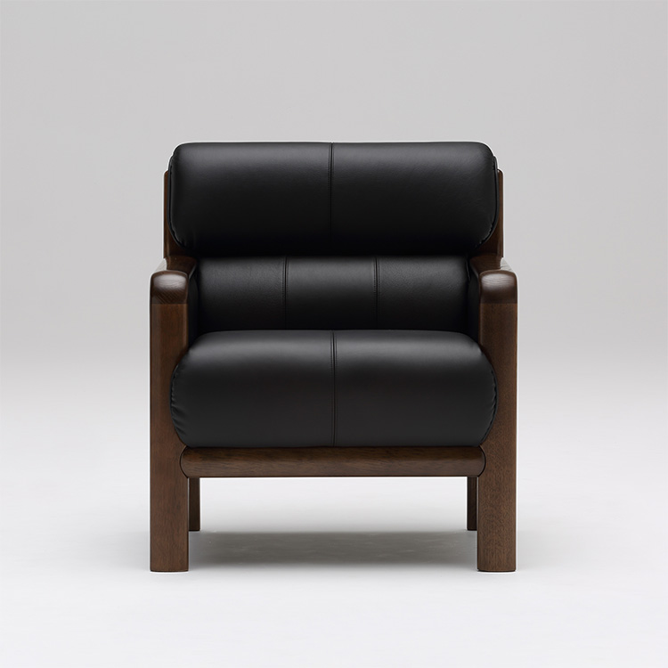 値下げ】ART OF BLACK 1人掛けソファ ブラック オットマン付き ART OF