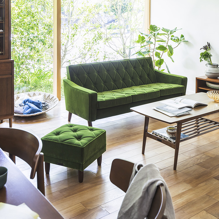 オットマン モケットグリーン 通販 | 【公式】カリモク家具オンライン