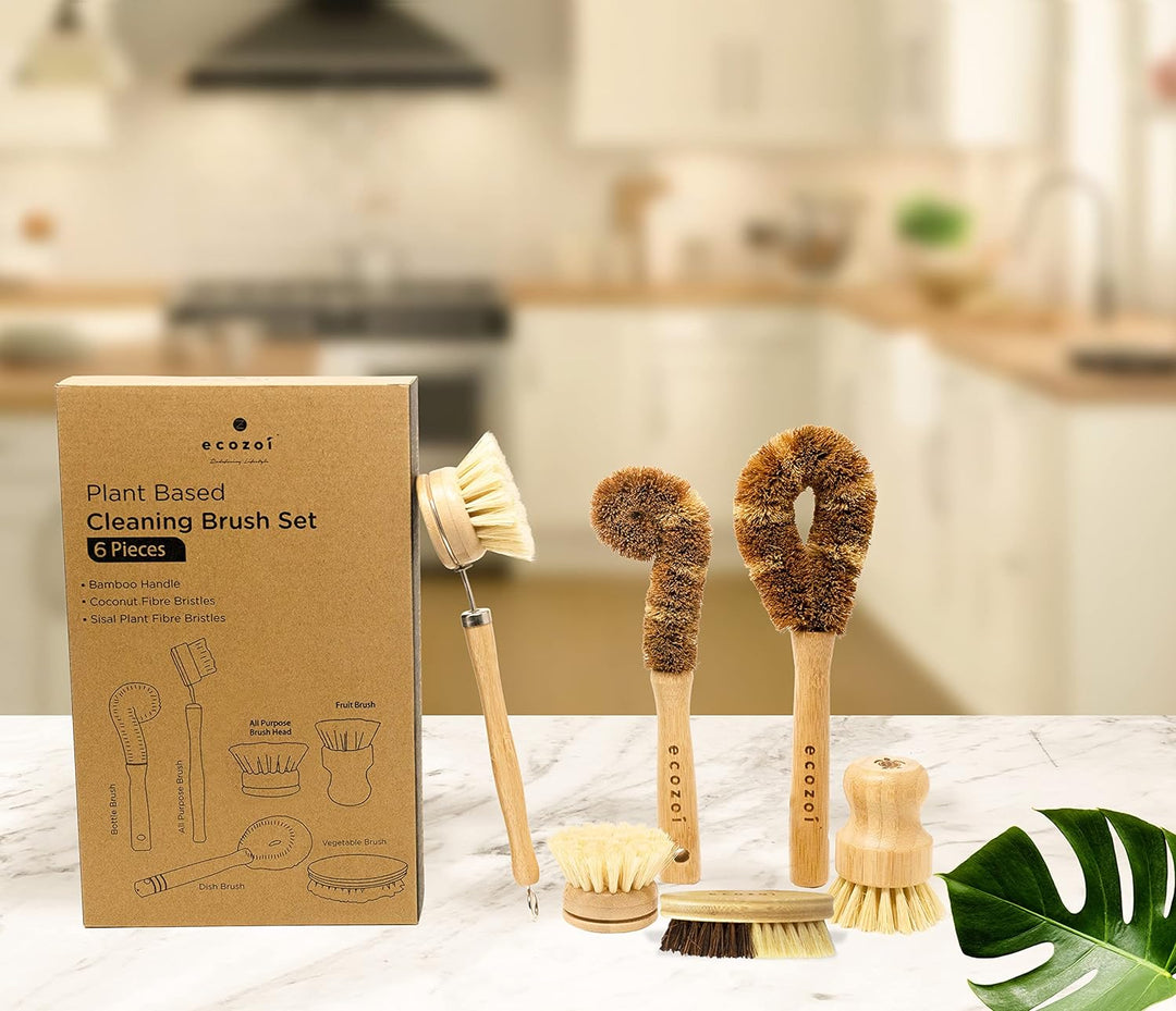 Eco-Friendly Compostable Dish Brush & Scrub for Sustainable