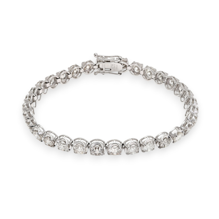 プラチナ850 K18ホワイトゴールド ダイヤモンド テニス ブレスレット