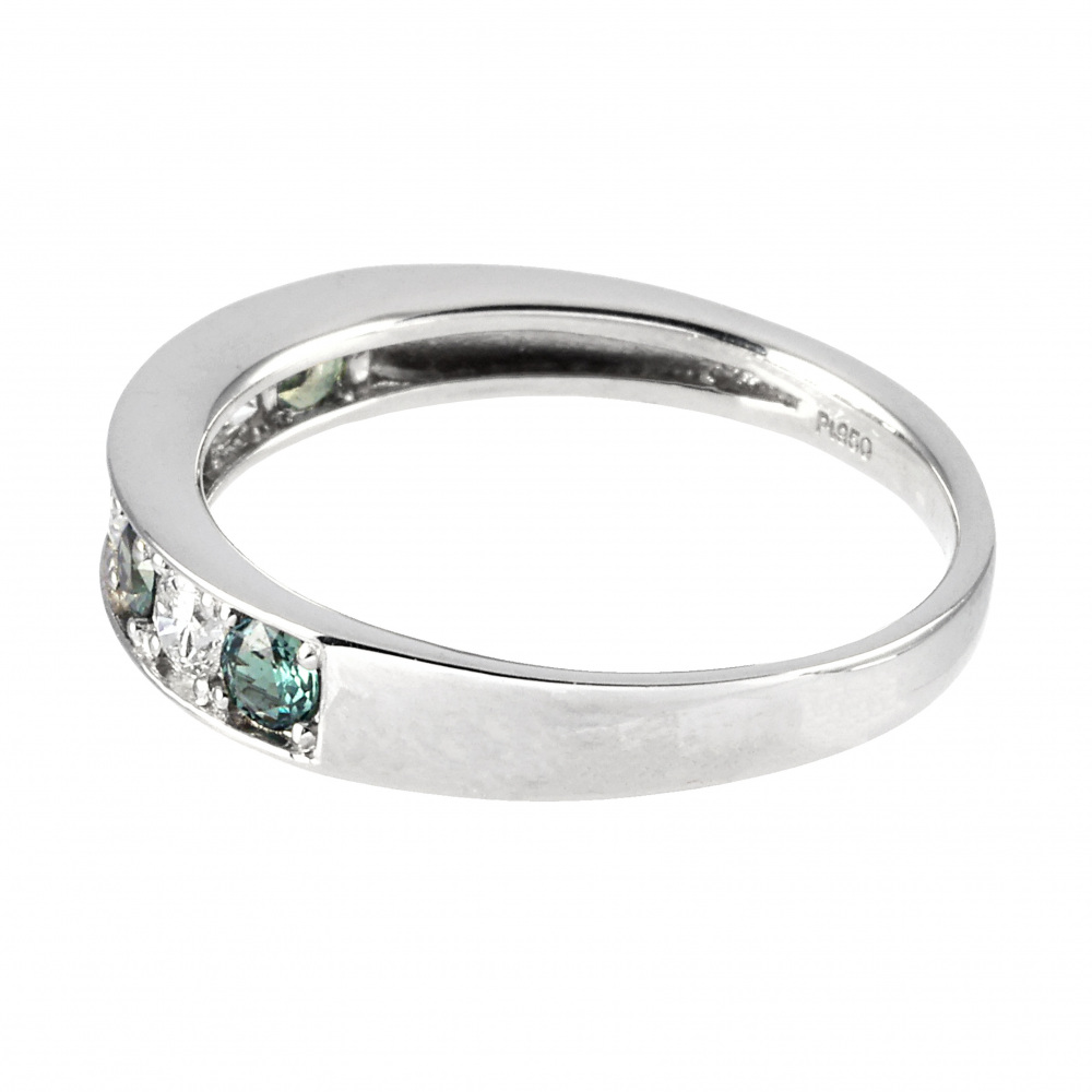 プラチナ950 アレキサンドライト ダイヤモンド リング J356227 | ユキ