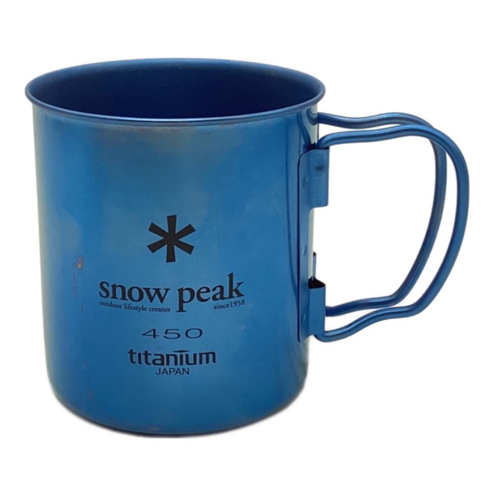 新品・希少】 Peak海外限定 チタンダブルマグ 450 ブルー 新品・希少