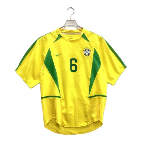 ブラジル代表 サッカーユニフォーム SIZE M イエロー 2002年 【6