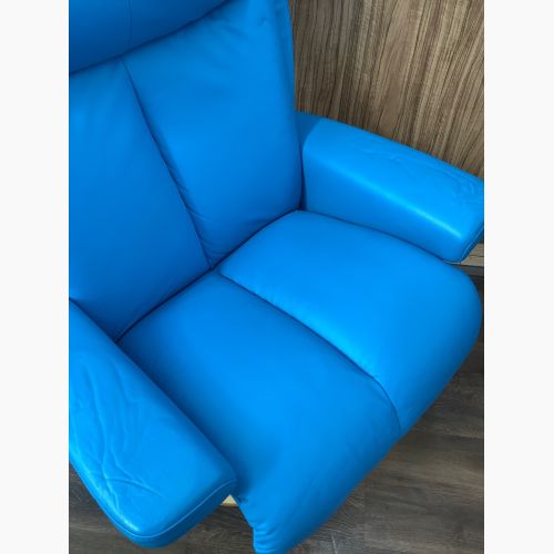 Ekornes (エコーネス) チェア ライトブルー オットマン付 限定カラー