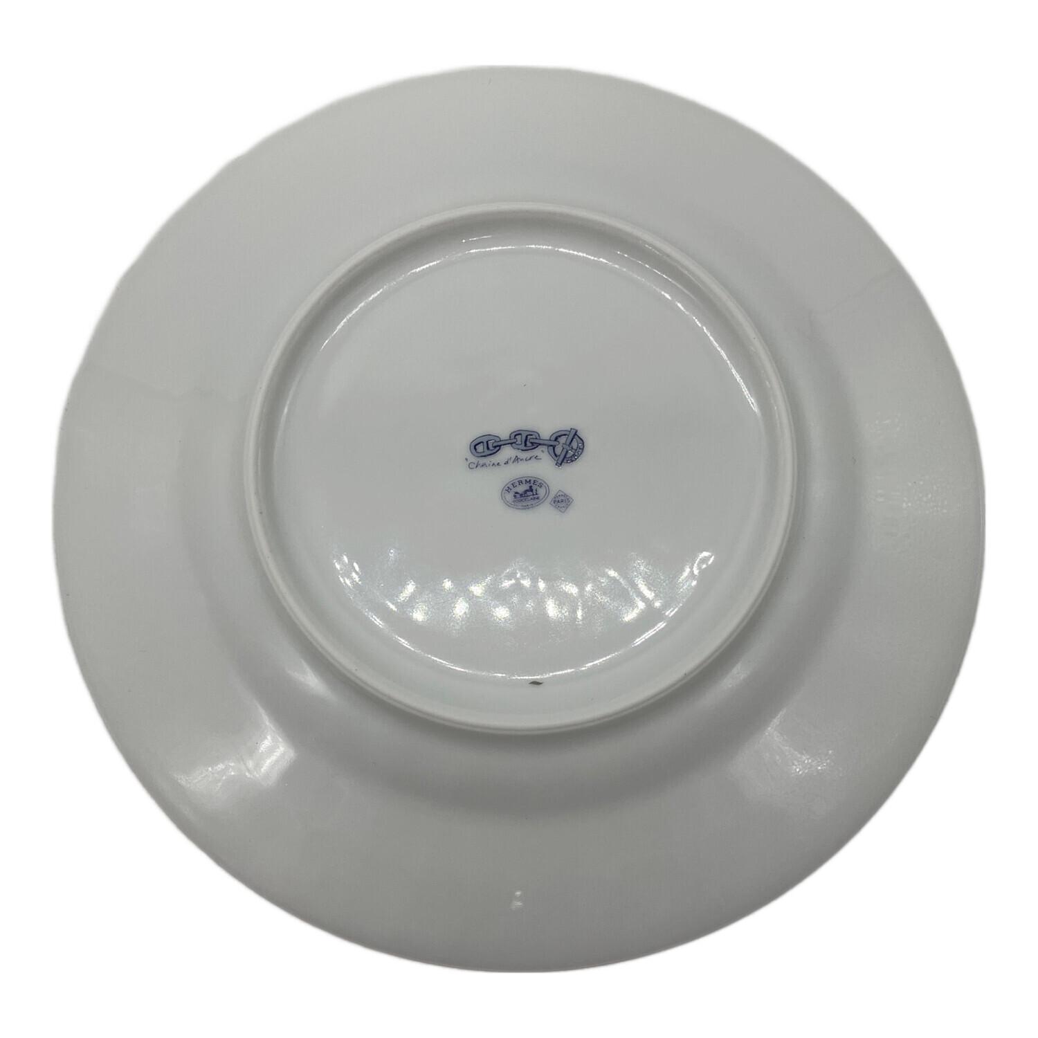 HERMES (エルメス) デザートプレート 約22.5cm Chaine d'Ancre