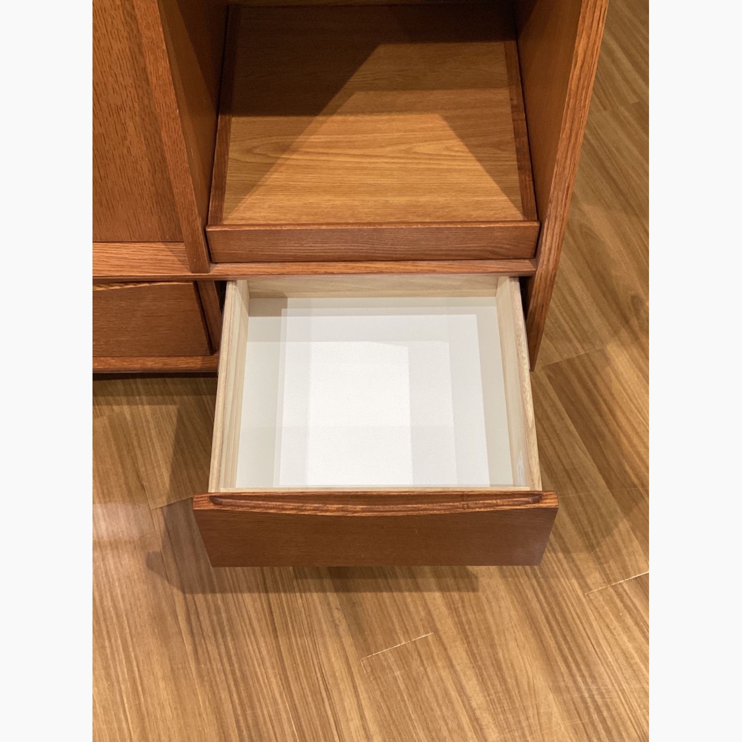 UNICO (ウニコ) レンジ台 ブラウン 1枚扉 引き出しSIGNE｜トレファクONLINE