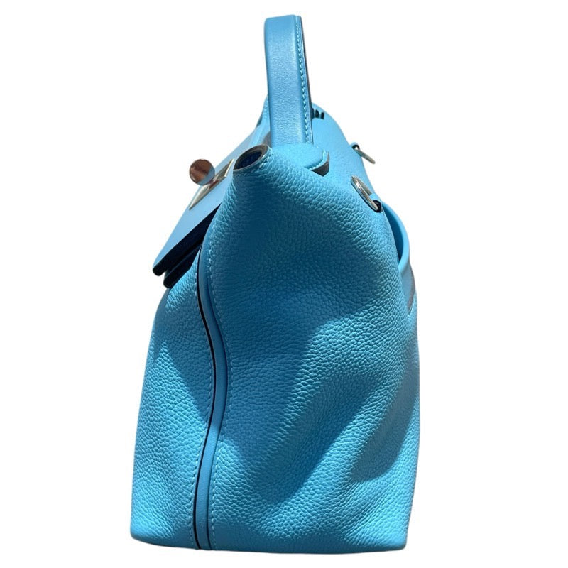 エルメス HERMES サックヴァンキャトル29 D刻 ブルーノール SV金具