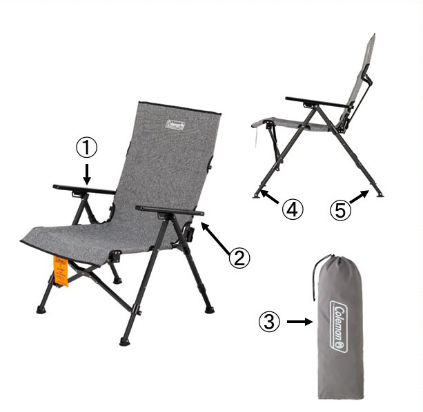 aaaaanyu24様専用 コールマン スリムキャンプチェア 2脚セット チェア