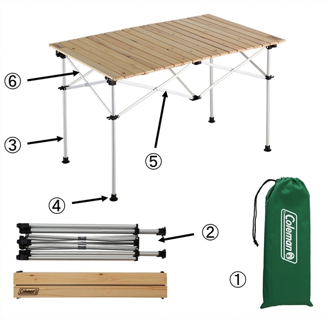 ナチュラルウッドロールテーブル110用キャリーバックの通販