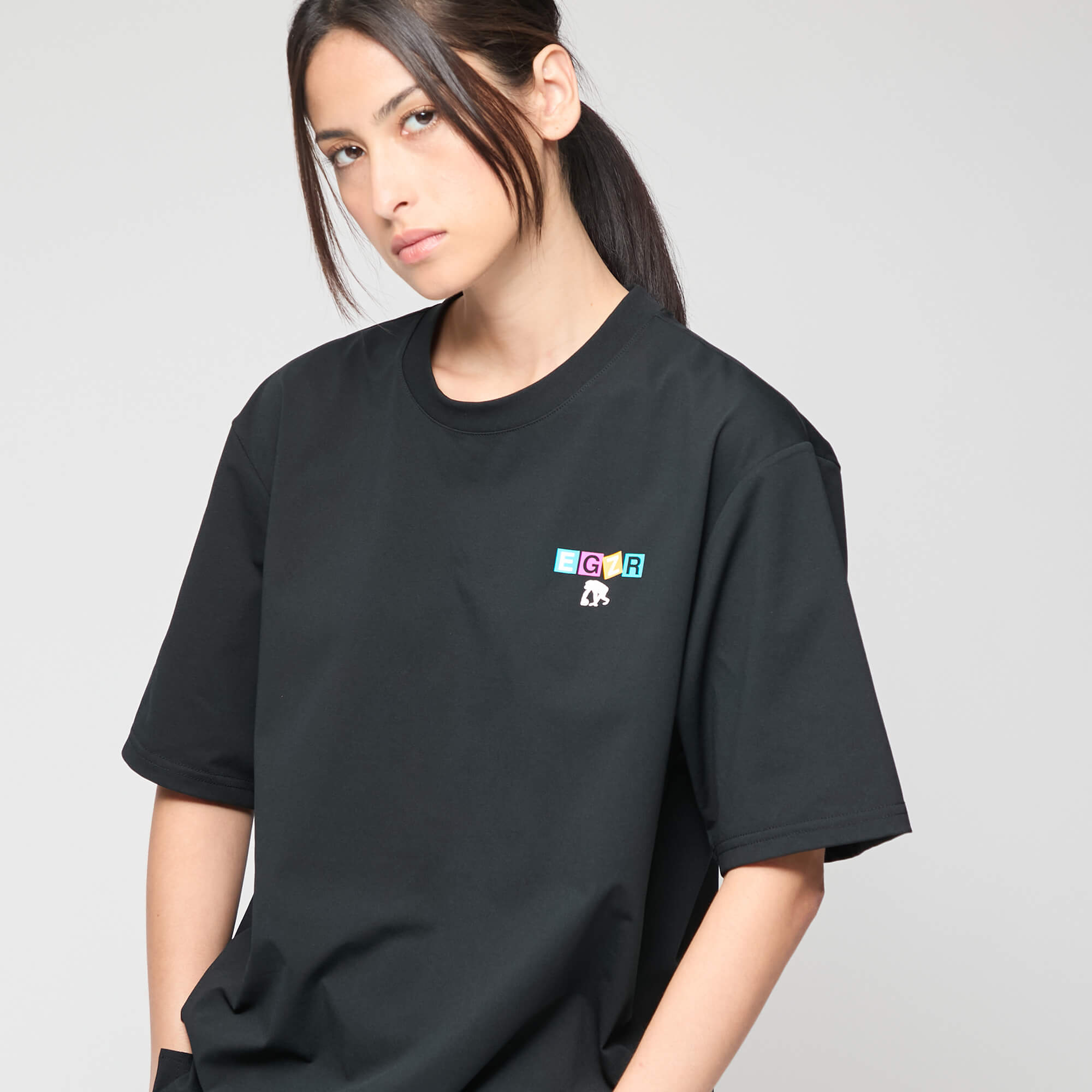 BIGシルエット カラーブロック ワンポイント Tシャツ – EGOZARU ONLINE