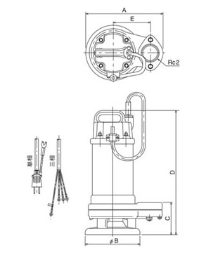寺田ポンプ ステンレス（SUS316）水中ポンプ スーパーテクポン CX-400T