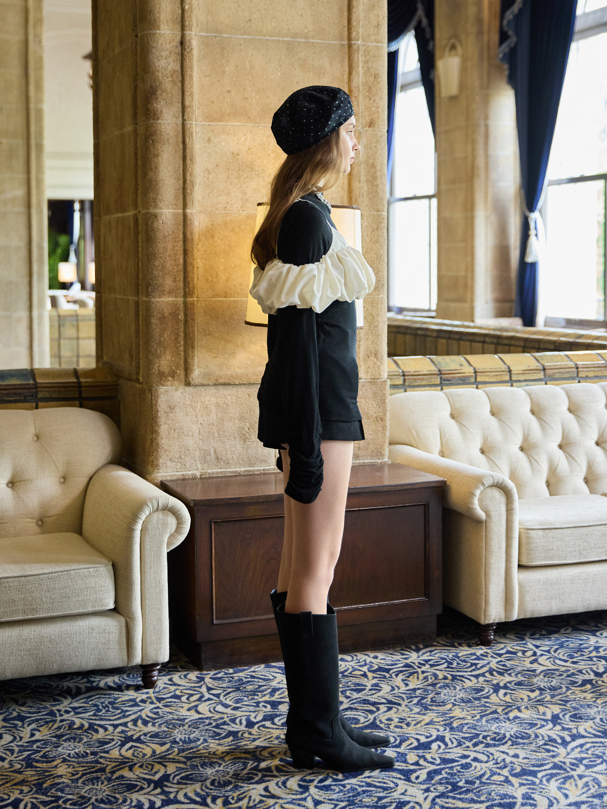 タックショートパンツ