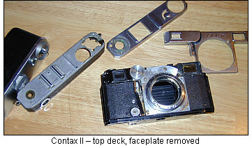 Contax II Repair: Disassembly