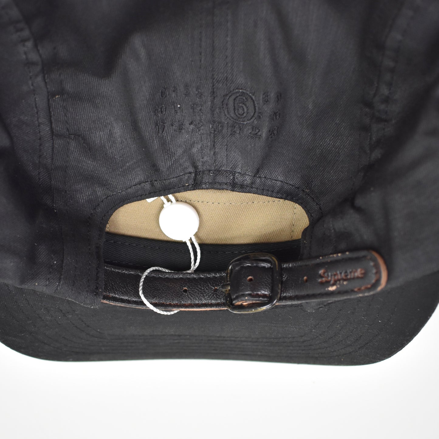 Supreme x Maison Margiela MM6 - Black Painted Box Logo Hat – eluXive