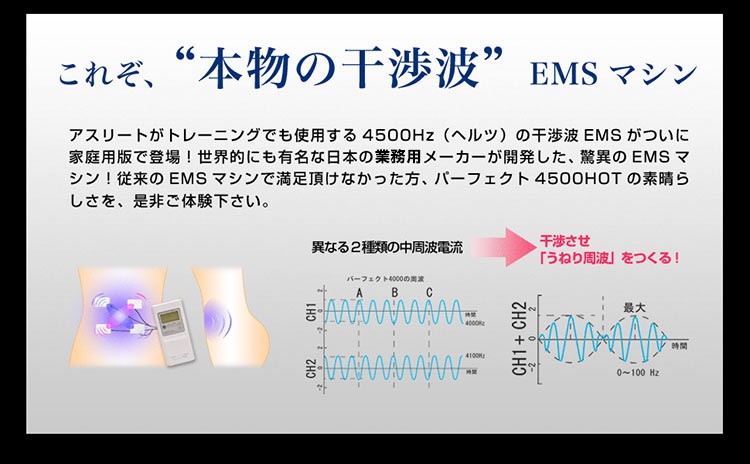 EMSトレーニング機器 パーフェクト4000ホット正規販売店