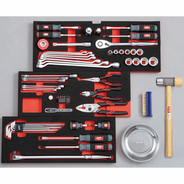 KTC 工具セット チェストタイプ 60点（レッド） SK4601XR 12.7sq 大型