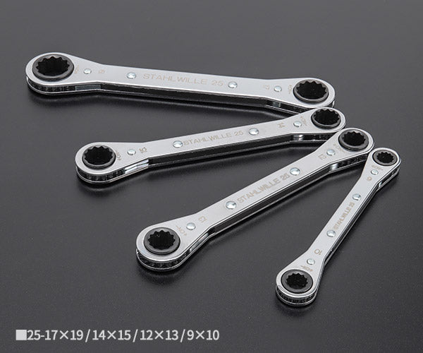 日本正規品 スタビレー 板ラチェットメガネセット (25/4